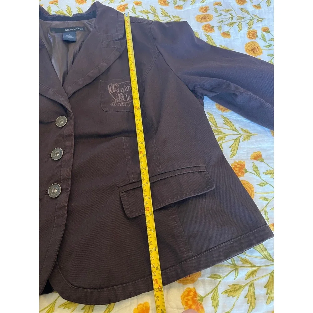 Calvin Klein Embroidered Preppy Y2K Blazer - Picture 8 of 9